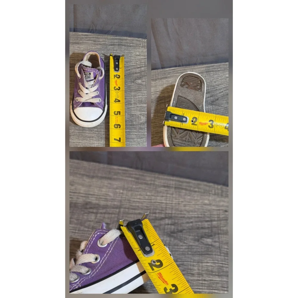 Converse Chuck Taylor All Star Lace Up Sneakers Infant Size 5 Purple